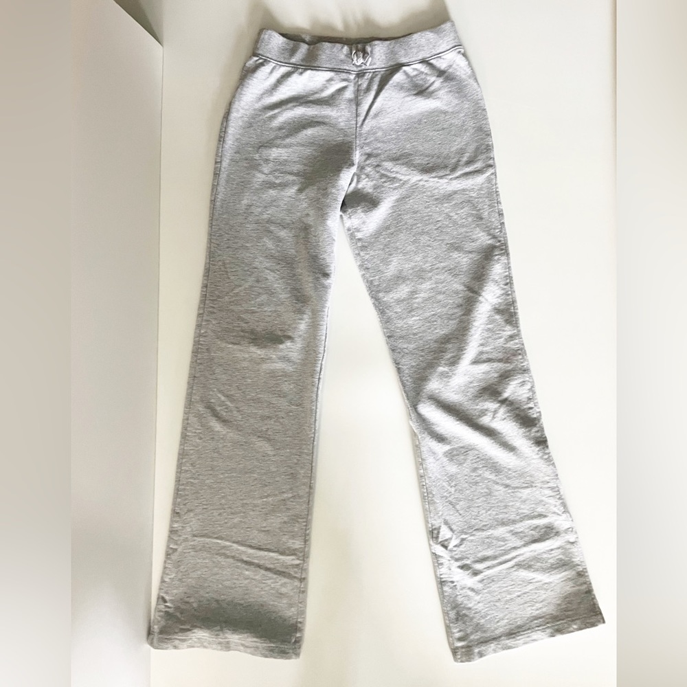 Girls Light Gray Sweats Slightly Flared Legs with XL - 14 - 16